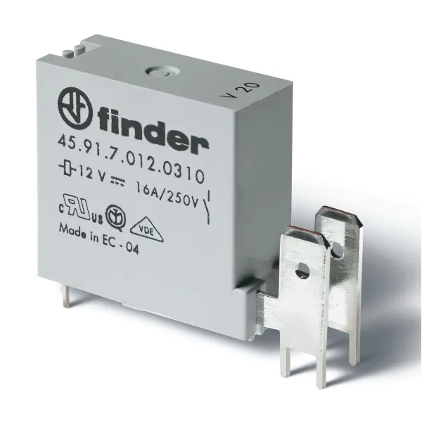 459170240310 | Миниатюрное реле, серия 45, 24В DC чувств., 16А, 1NO, Finder