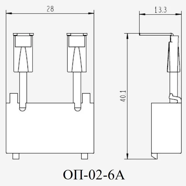 22197DEK | Ограничитель перенапряжения контакторов КМ-102 6А 110-240В_AC ОП-02, Dekraft
