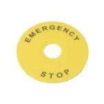 SBY8360 Маркировка для кнопки аварийного останова "Emergency Stop" D90, Systeme Electric 