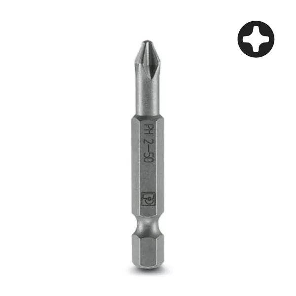 PC1212580 | Отверточный бит с крестообразным шлицем PH SF-BIT-PH 2-50, (уп-5шт.), Phoenix Contact