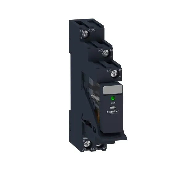 RXG13BDPV | Реле с колодкой в сборе, серия RXG, 24В DC, 10А, 1CO, светодиод, Schneider Electric