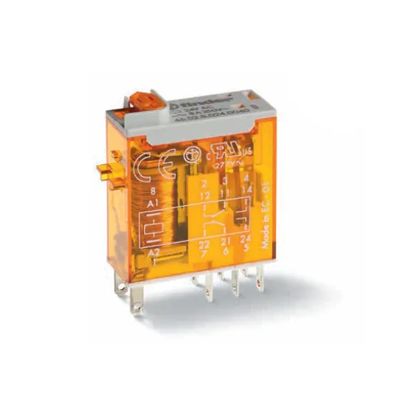 465290240020 | Миниатюрное реле, серия 46, 24В DC, 8А, 2CO, Finder