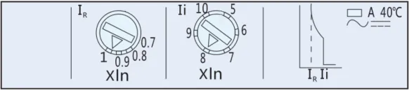 Внешний вид термомагнитного расцепителя TM автоматического выключателя NM8N Внешний вид термомагнитного расцепителя TM автоматического выключателя NM8N