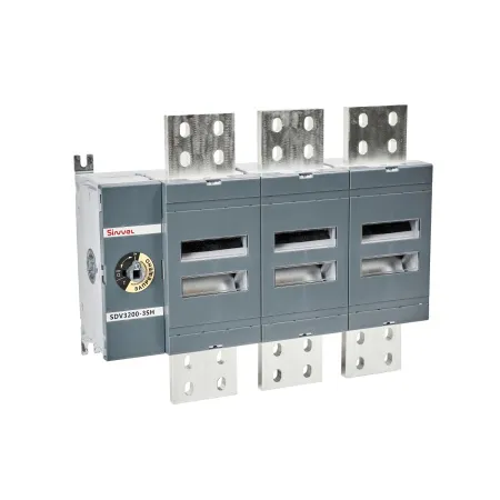 SDV3200-3SH | Выключатель-разъединитель, 3200 А, 3Р, видимый разрыв, межпол расст 140мм, шток 280мм, Метал ручка, Sinvel