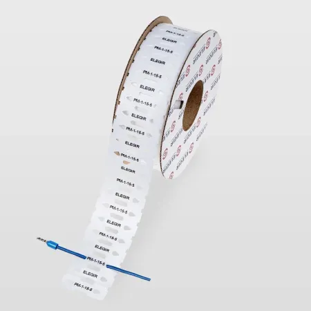 el523115050 | Маркер продеваемый PM-1-15x5 W белый (рул. 2700 шт.), Elegir