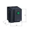 ATV320U11M2C | Преобразователь частоты, серия ATV320, 1,1 кВт, 6,9 А, перегрузка 150 %, 220 В, 1ф, Schneider Electric