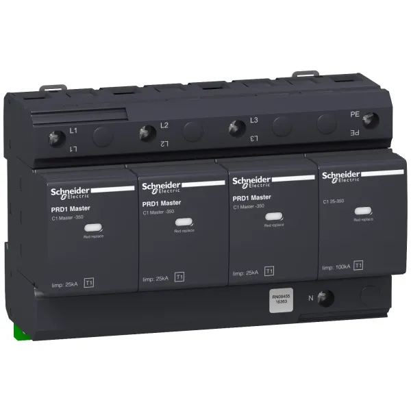 16363 | УЗИП, серия PRD1, L1, L2, L3, N, PE, класс 1, Schneider Electric
