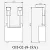22200DEK | Ограничитель перенапряжения контакторов КМ-102 (9-18А) 110-240В_AC ОП-02, Dekraft