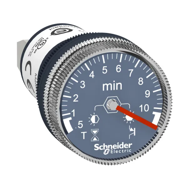 XB5DTB24 | Таймер, 24В DC, задержка срабатывания 0,5...10 мин, Schneider Electric