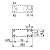 436190124300 | Миниатюрное реле, серия 43, 12В DC, 16А, 1NO, Finder