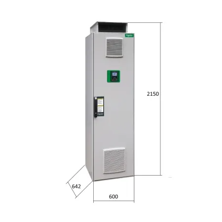 ATV630C20N4F | Преобразователь частоты, серия ATV630, 160/200 кВт, 302/370 А, перегрузка 150/110%, 380B, Schneider Electric