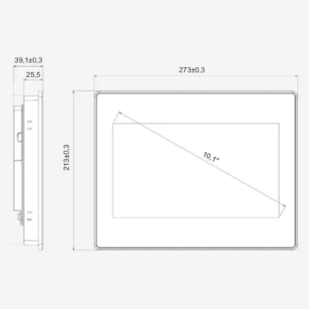 HMISGU101MEA | Графическая панель оператора 10,1", 1 порт Ethernet, металл, усовершенствованная, Systeme Electric