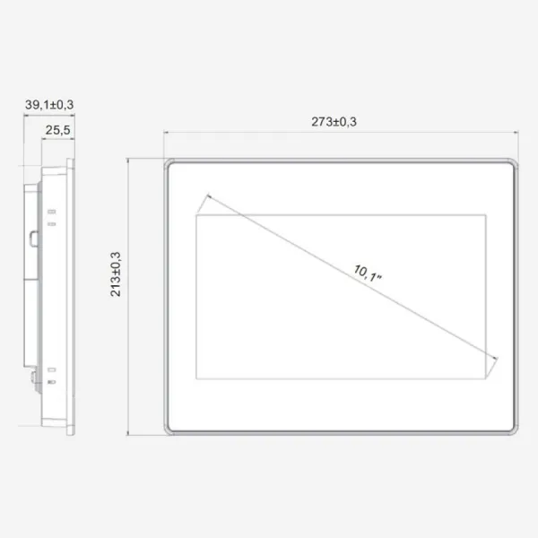 HMISGU101MEA | Графическая панель оператора 10,1", 1 порт Ethernet, металл, усовершенствованная, Systeme Electric