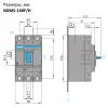 264748 | Автоматический выключатель NXMS-160F/3P 160А 36кА с электронным расцепителем, Chint