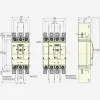 269710 | Внешние выводы FCP23-M8 для переднего присоединения NM8N-400/630 3P  (6 штук), Chint