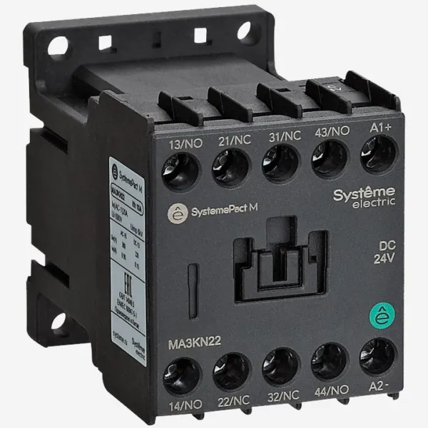 MA3KN22BD | ПРОМЕЖУТОЧНОЕ РЕЛЕ MA3K 2НО+2НЗ DC24V, Systeme Electric