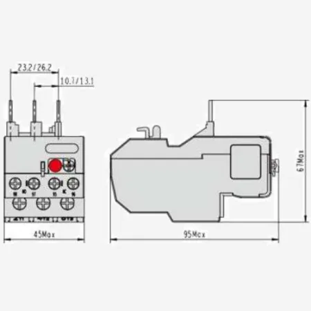 MRE25P25 | ТЕПЛОВОЕ РЕЛЕ ПЕРЕГРУЗКИ MRE F25 0.16-0.25A КЛАСС 10A (LRE02), Systeme Electric