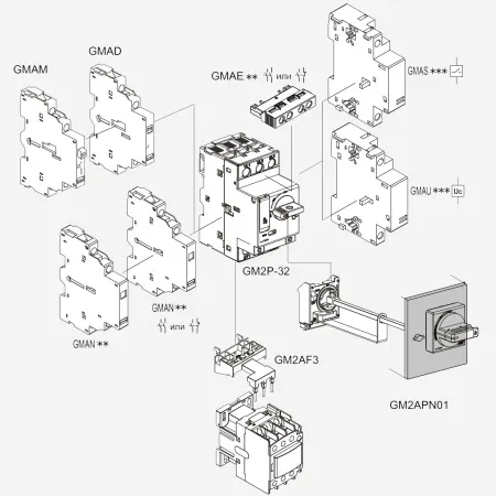 GMAU415 | РАСЦЕПИТЕЛЬ МИНИМАЛЬНОГО НАПРЯЖЕНИЯ GM2/GM3 415V (GVAU415), Systeme Electric