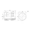 ID PPG-42 | Кабельный ввод PG42, пластик, диаметр кабеля 32-38мм, Clims