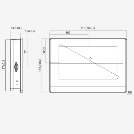 HMISGU70PEA | Графическая панель оператора 7", усовершенствованная, Systeme Electric