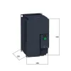 ATV320D15N4C | Преобразователь частоты, серия ATV320, 15 кВт, 33 А, перегрузка 150 %, 380 В, Schneider Electric