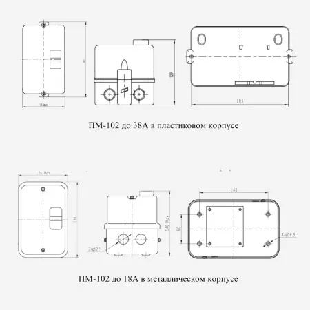 23619DEK | Пускатель электромагнитный 18А AC220/230В 50/60Гц в пластиковой оболочке, Dekraft