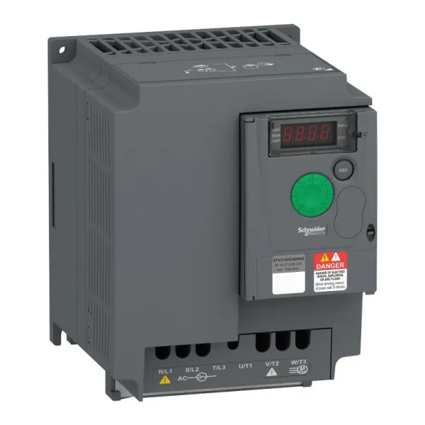 ATV310HU40N4E | Преобразователь частоты, серия ATV310, 4,0 кВт, 9,5 А, перегрузка 150 %, 380 В, Schneider Electric