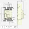 263409 | Внешние выводы FCP25-M8 для переднего присоединения NM8N-1600 (1600А) 3P  (6 штук), Chint