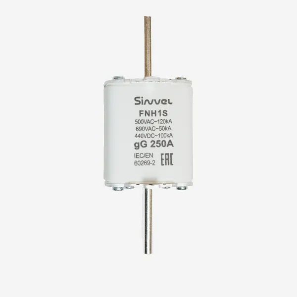 FNH1S-250 | Предохранитель 250 A, габарит 1, gG, 500 B AC/ 440 B DC, боёк, Sinvel 