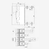 269723 | Внешние выводы RCP24-M8 для заднего присоединения NM8N-800 4P  (8 штук), Chint