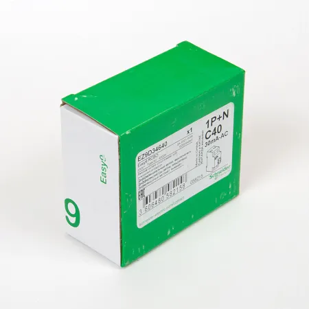  | Дифференциальный автомат Easy9, 1p+N 40А, кривая C, 30мА, тип AC, 4,5кА, Schneider Electric