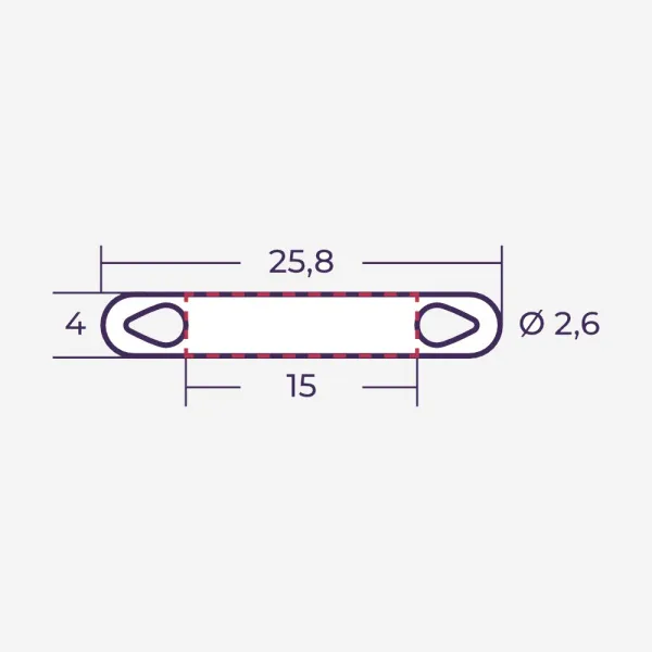 el523015040 | Маркер продеваемый PM-0-15x4 W белый (рул. 3000 шт.), Elegir