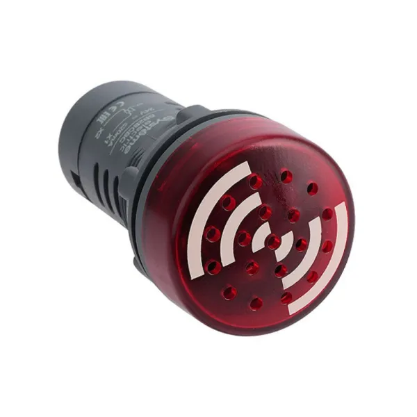 SB7KS2M4C | Зуммер, подсветка, красный, 220В AC, непрерывный звук, Systeme Electric