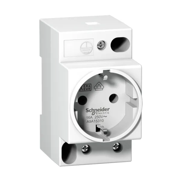 A9A15310 | Розетка щитовая на DIN-рейку 250В, 16A, Schneider Electric