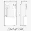 22203DEK | Ограничитель перенапряжения контакторов КМ-102 (25-38А) 110-240В_AC ОП-02, Dekraft