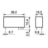 434170122000 | Миниатюрное реле, серия 43, 12В DC чувств., 10А, 1CO, Finder
