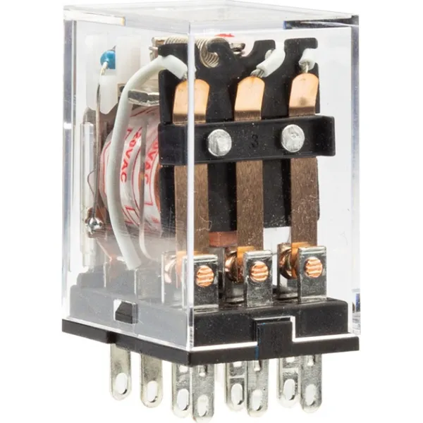 ch285196 | Промежуточное реле JZX-22F(D) 3 контакта   с индикаторами LED 5А 12В AC, Chint