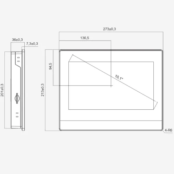 HMISGU101PE | Графическая панель оператора 10,1", 1 порт Ethernet, Systeme Electric
