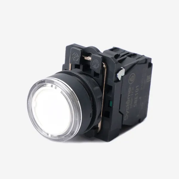 SB5AW31B1 | Кнопка белая, пластик, 24В DC, 1НО, Systeme Electric