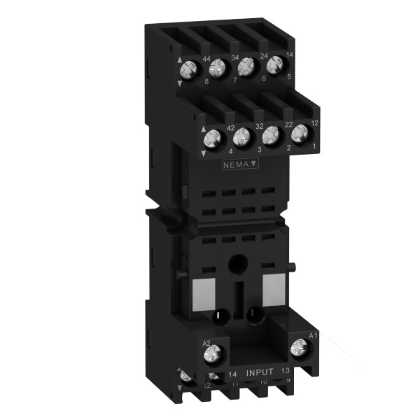 RXZE2M114M | Колодка с винтовыми зажимами для реле RXM, 2СО/4СО, Schneider Electric