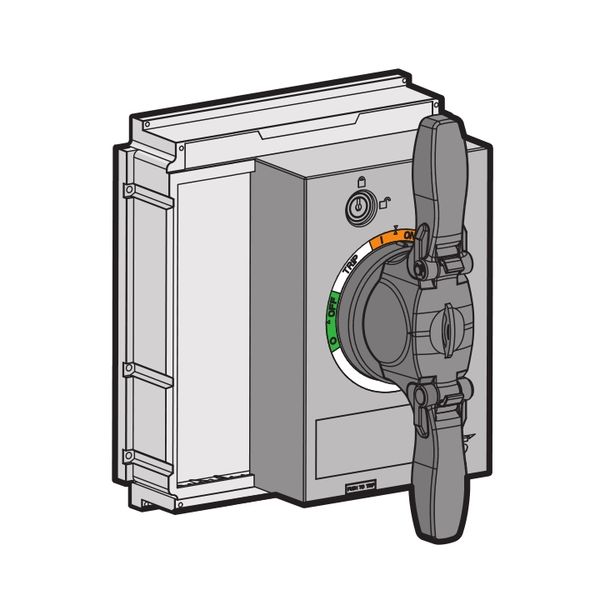  | Поворотная рукоятка DH5-S 3P,TS1600, LSis