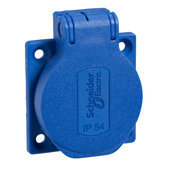 PKS52B | Бытовая розетка 50х50мм, винтовое присоединение, 16А, 2P+E, IP54, 220В, Schneider Electric