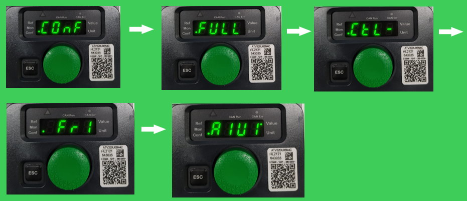 Выбор вал-кодера в качестве источника задания скорости Выбор вал-кодера в качестве источника задания скорости