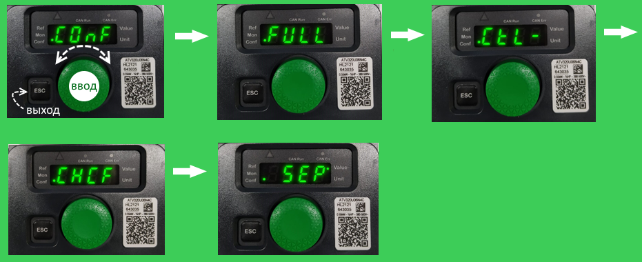 Настраиваем раздельное управление скоростью и пуском частотного преобразователя Altivar 320. Настраиваем раздельное управление скоростью и пуском частотного преобразователя Altivar 320.