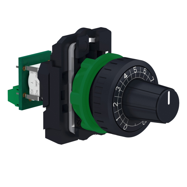 XB5AD912R4K7 | Потенциометр в сборе, 4,7кОм, пластиковое основание, Schneider Electric