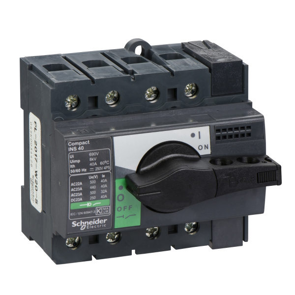 28903 | Выключатель нагрузки INS63 63 A 15кА 4P, Schneider Electric