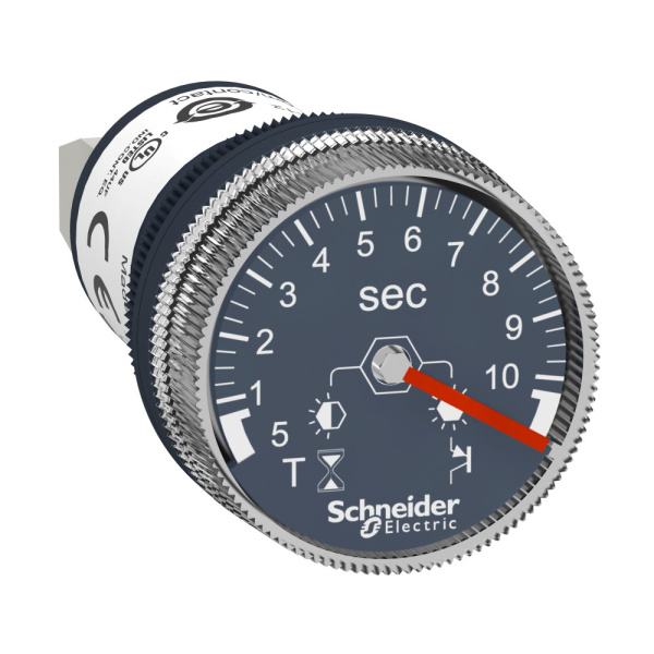 XB5DTB22 | Таймер, 24В DC, задержка срабатывания 0,5...10 сек, Schneider Electric