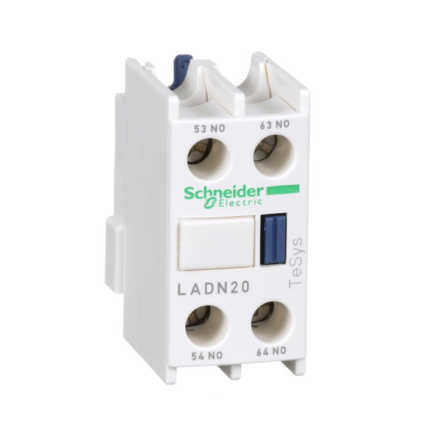 LADN20 | Блок дополнительных контактов, 2 НО, фронтальный монтаж, Schneider Electric