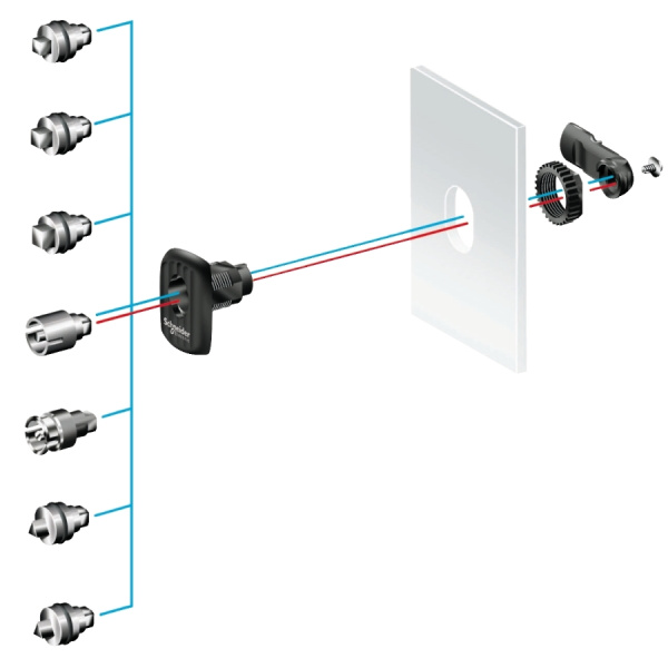 NSYAEDLS3DRL | Запасной замок для шкафа S3D, Schneider Electric
