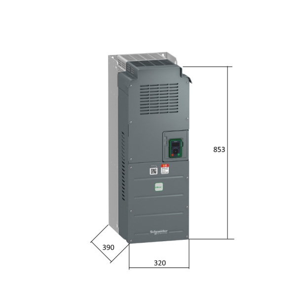 ATV610C11N4 | Преобразователь частоты, серия ATV610, 90/110 кВт, 173/211 А, перегрузка 150/110 %, 380 В, Schneider Electric